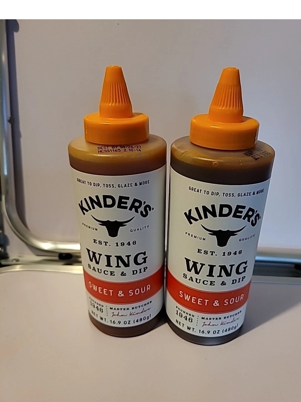 Sweet & Sour Wing Sauce & Dip - Orange Bottle Cap